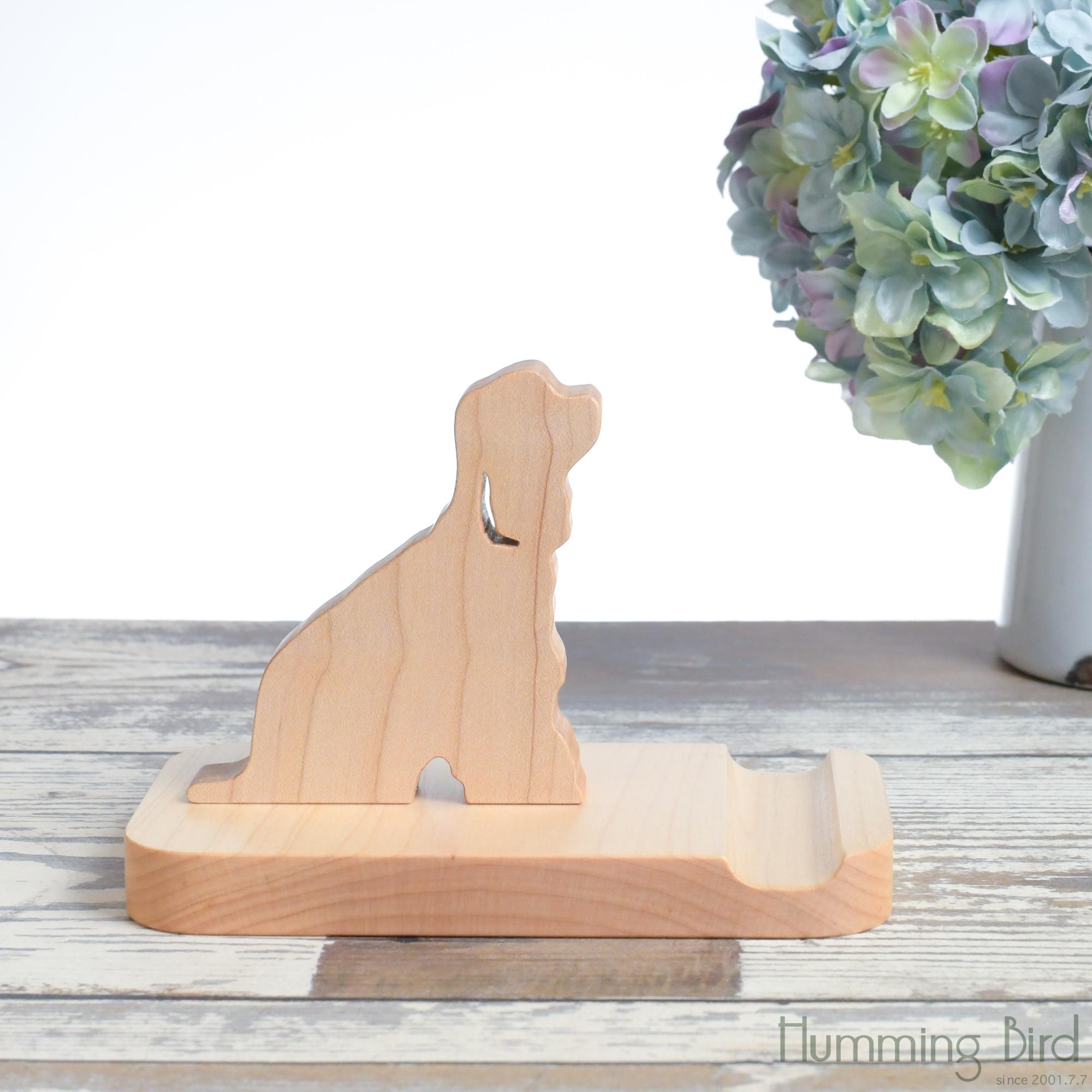 桜カラーのアメリカンコッカースパニエル・スマホスタンド | 7枚目