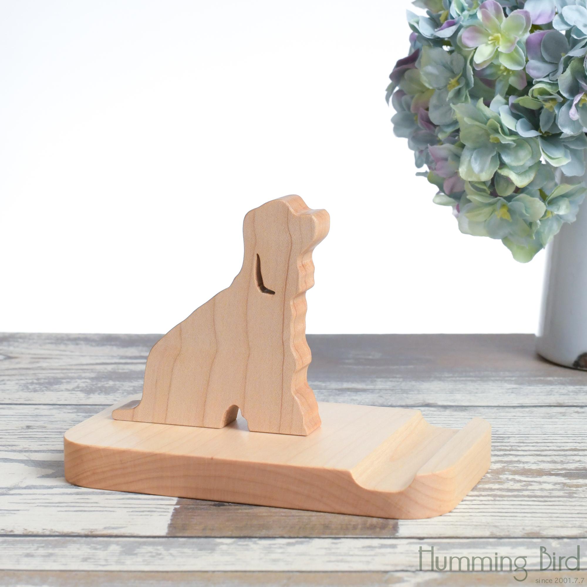 桜カラーのアメリカンコッカースパニエル・スマホスタンド | 8枚目