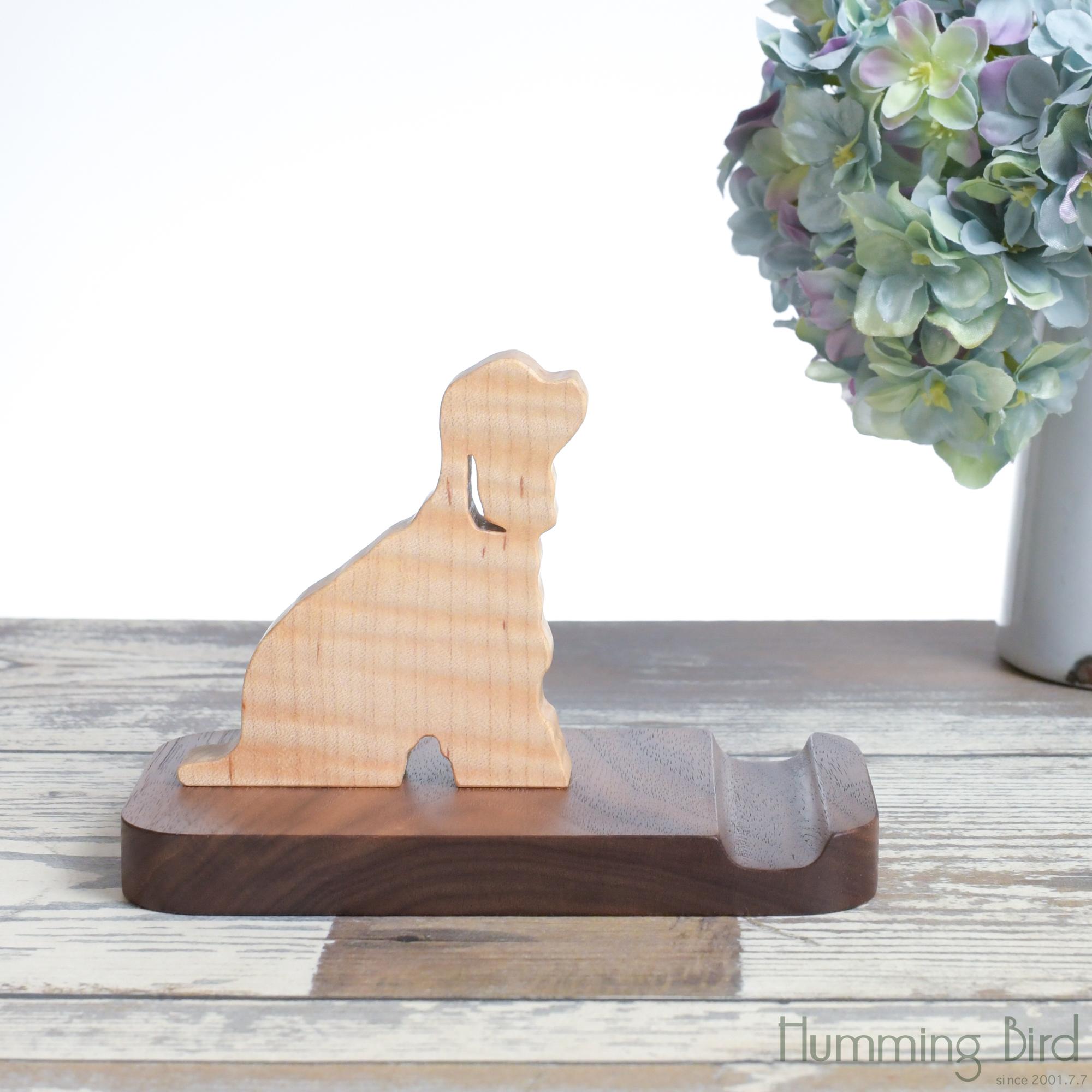 桜カラーのアメリカンコッカースパニエル・スマホスタンド | 9枚目